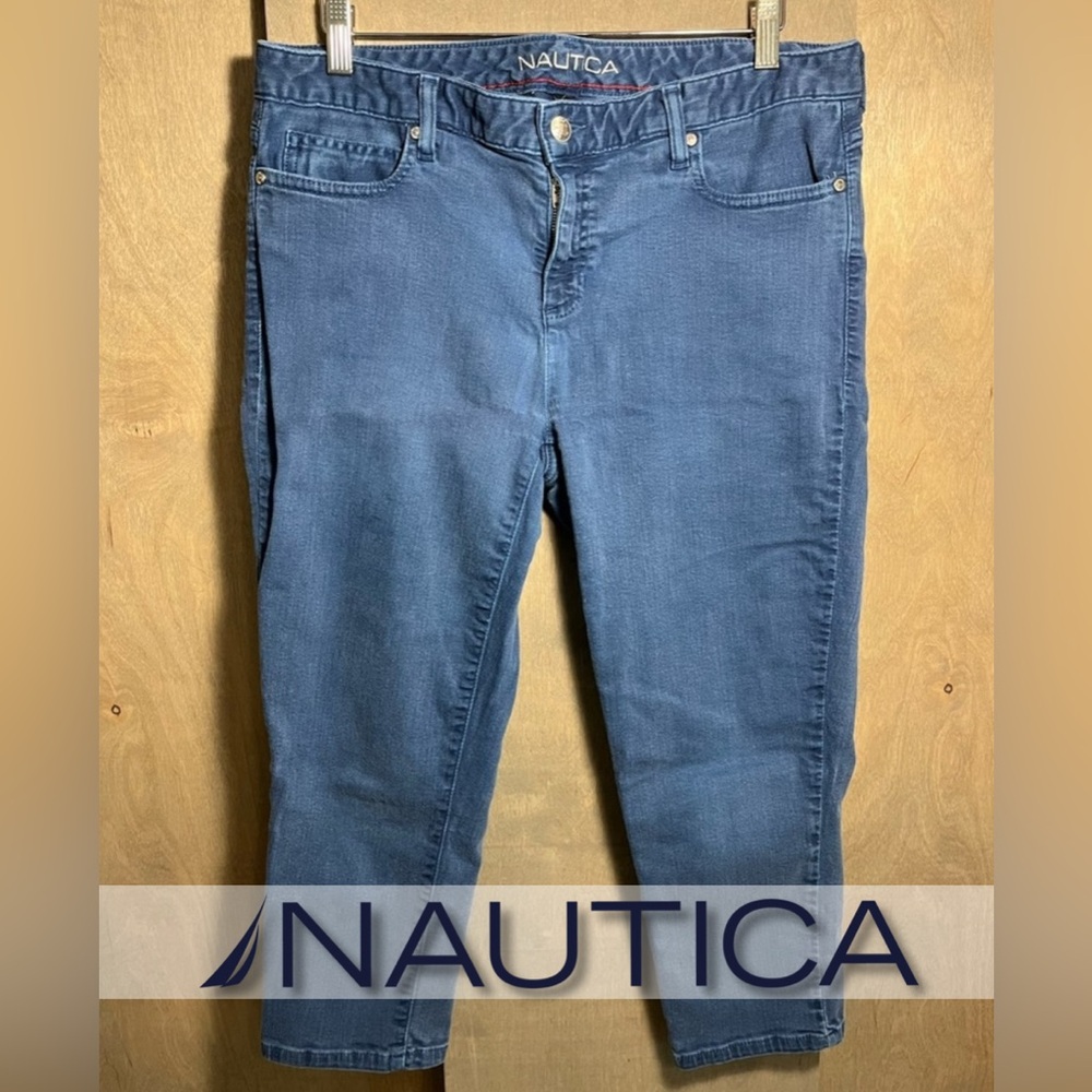 Nautica Blue Wash Slim Fit Cropped Length Jeans 12